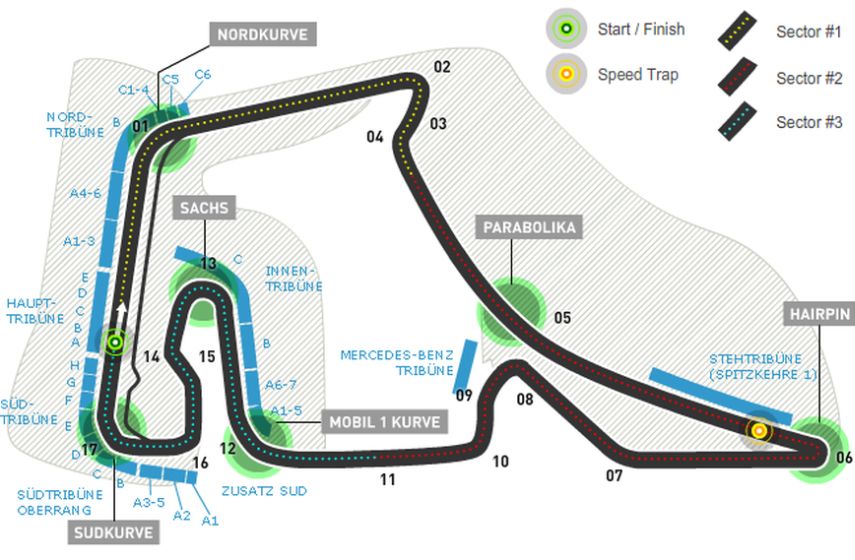 Hockenheimring-map